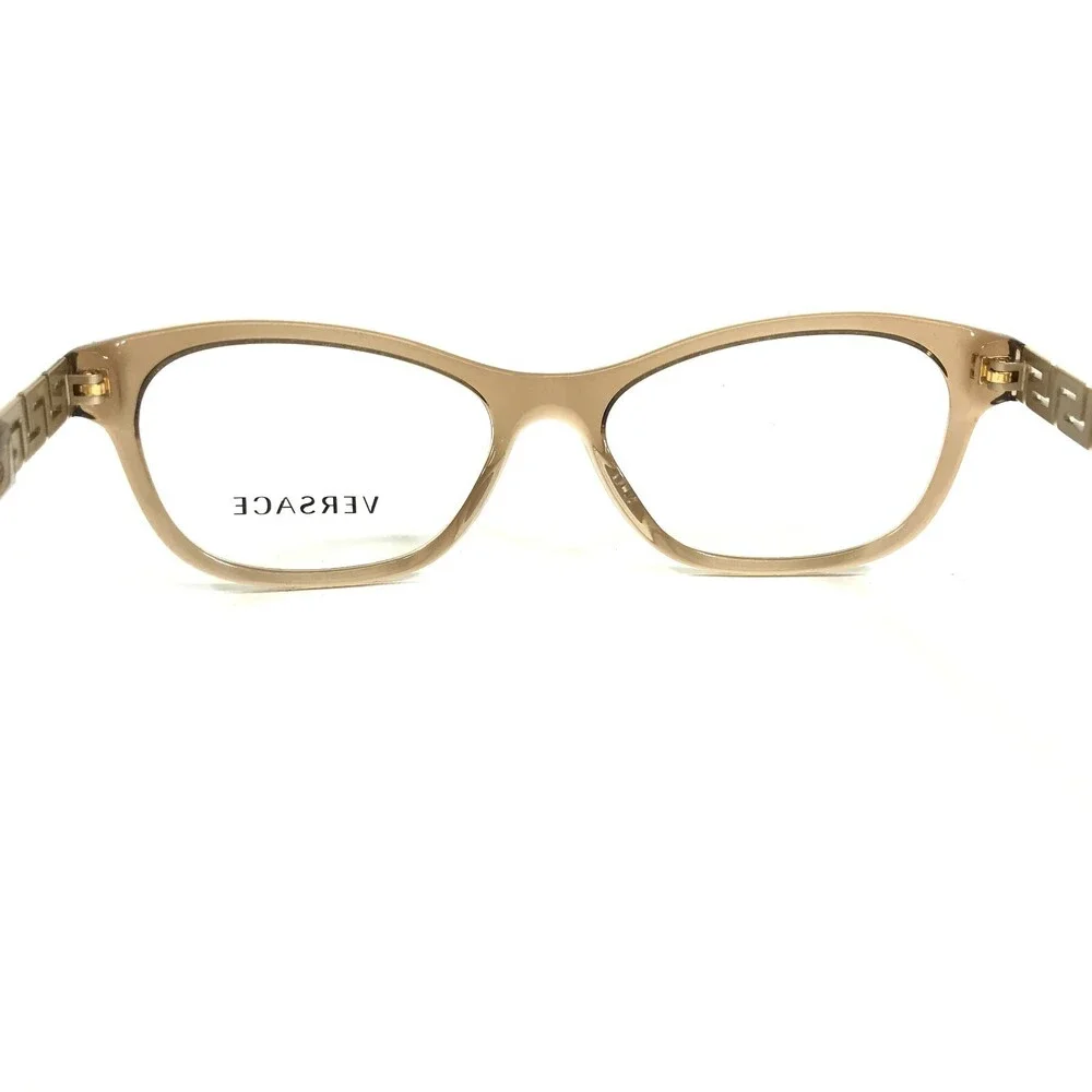 Versace Eyeglasses Frames MOD. 3212-B 617 Clear Brown Gold Crystals 52-16-140